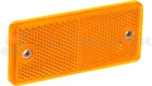 Yellow rectengular reflector with 2 holes