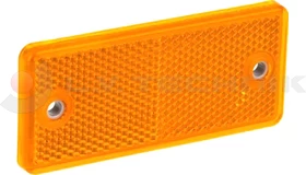 Yellow rectengular reflector with 2 holes