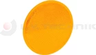 Yellow round reflector with a screw