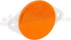 Yellow round reflector with holes