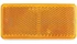 Yellow adhesive tape rectengular reflector