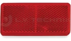 Red adhesive tape rectengular reflector