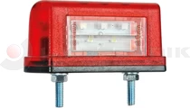 Rendszámtábla világítás piros 2-funk. FT16/A LED FRISTOM