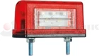 Number plate red LED lamp with cable