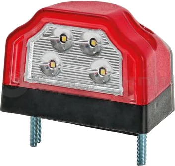 Number plate red LED lamp with cable