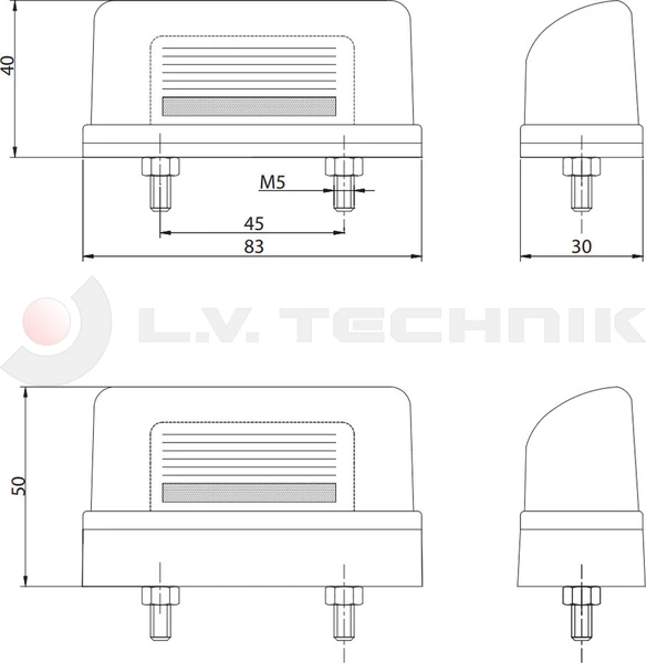Number plate lamp bulb