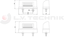 Number plate lamp bulb