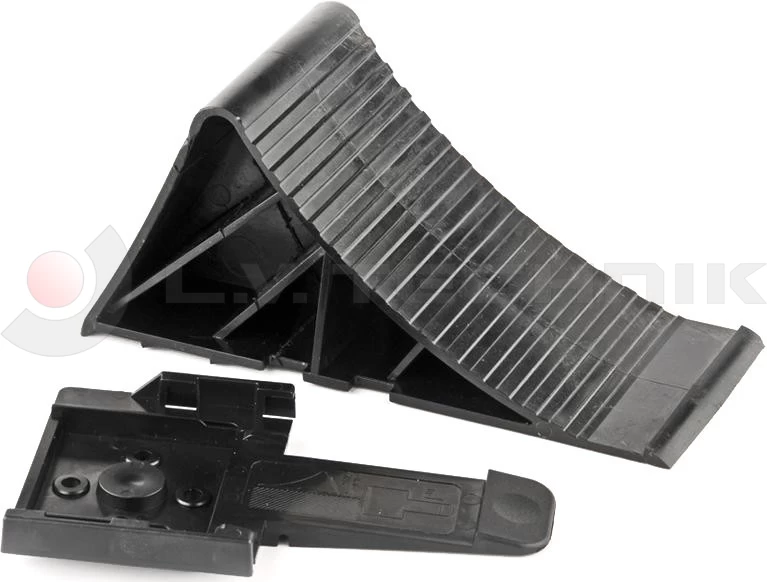 Wheel chock with holder
