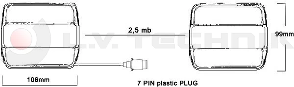 Set lamp LED with magnets 7.5m