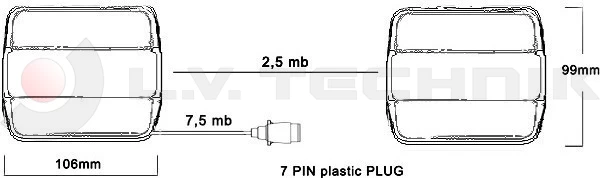 Set lamp LED with magnets 7.5m