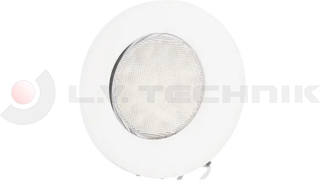 21-LED interior lamp white round 9-36V