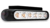 Yellow LED warning lamp 12-36V