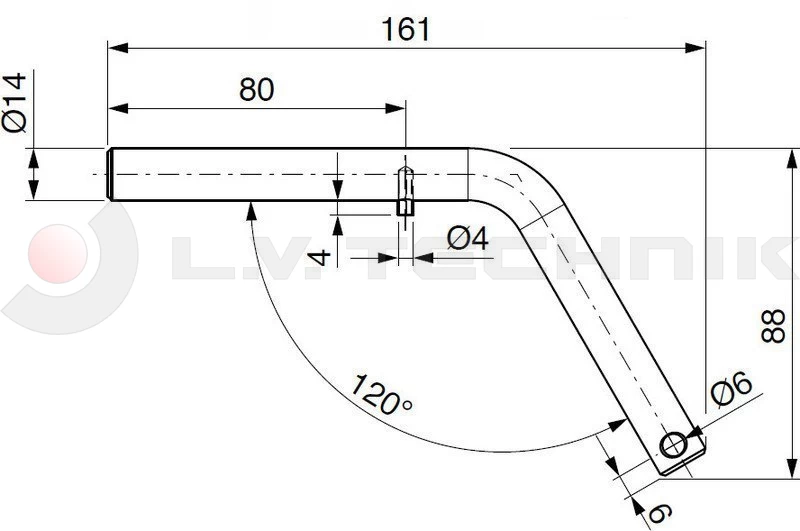 Tipping ball set 50mm horizontal 2t