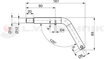 Tipping ball set 50mm horizontal 2t