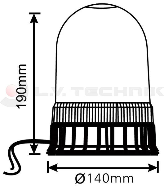 Flashing beacon LED screws