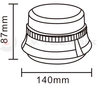 Warning lamp LED magnet