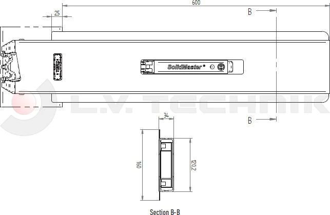 Hestal rakonca 801 600mm középső