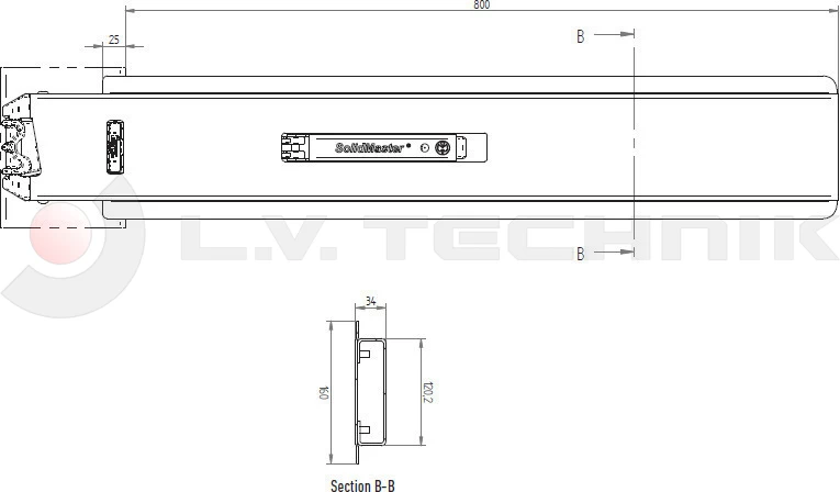 Hestal rakonca 801 800mm középső