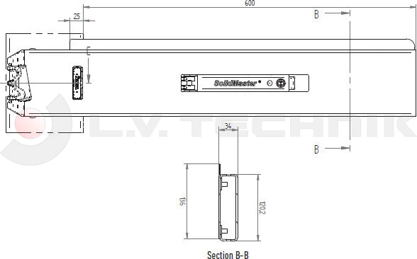 Solidmaster 801H 600mm rear right