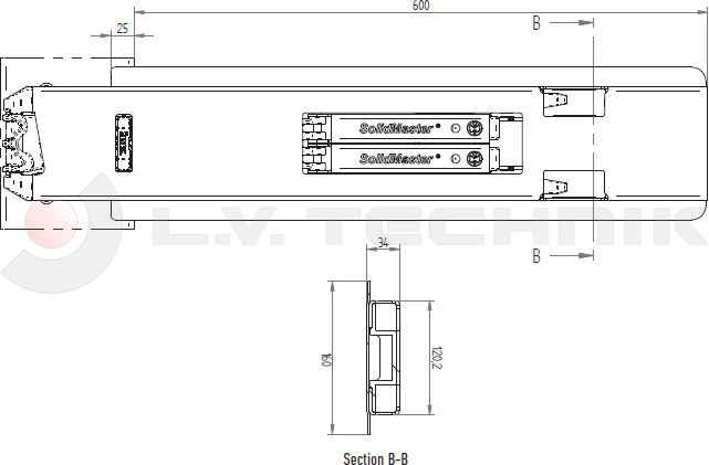 Hestal rakonca 802 600mm középső