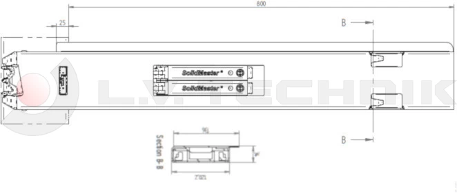 Hestal rakonca 802H 800mm hátsó bal