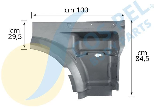 Footstep mudguard right