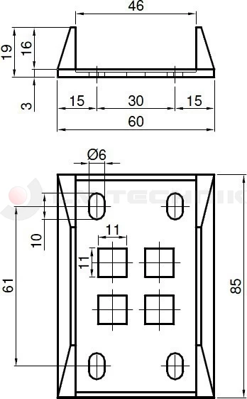 Door holder plate