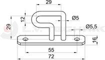 Offset lashing ring