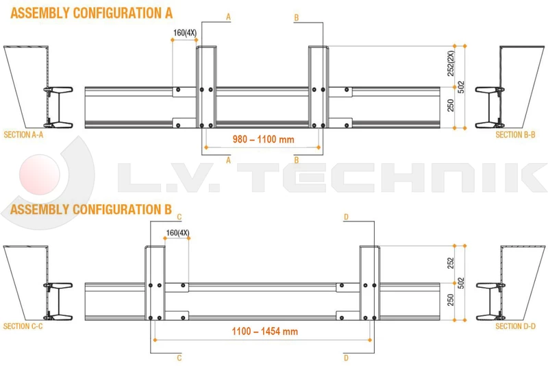 Fixing kit for aluminium bumper
