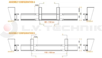 Fixing kit for aluminium bumper