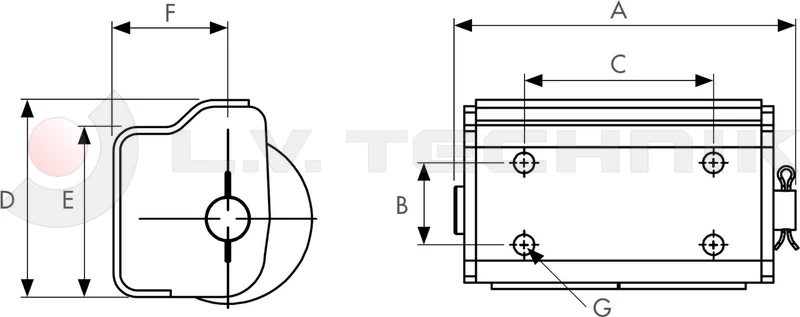 Rear rolling bumper double horizontal