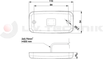 LED clearance lamp white