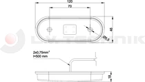 LED clearance lamp white