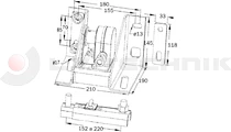 Wheel carrier 150-220mm