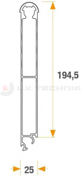 Aluprofile 200mm upper M25R