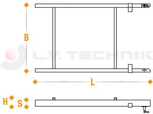 Frame for ladder