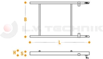 Frame for ladder