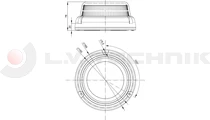 Rotating warning lamp LED