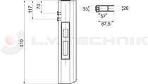 Zár 3.0.0.mm csapos IT bal