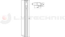 Zár 3.0.0.mm csapos ellendarab IT bal