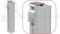 Pinned lock counterpart 300mm right