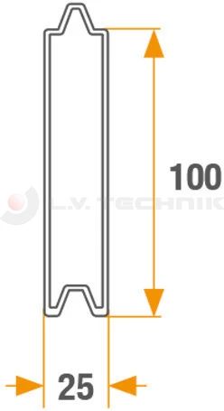 Alu profile 3300mm