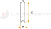 Alu profile 6600mm