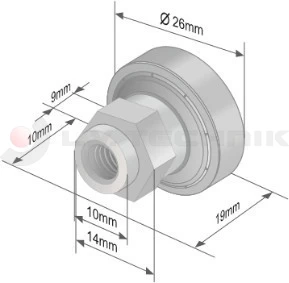 Roller 26mm Schmitz