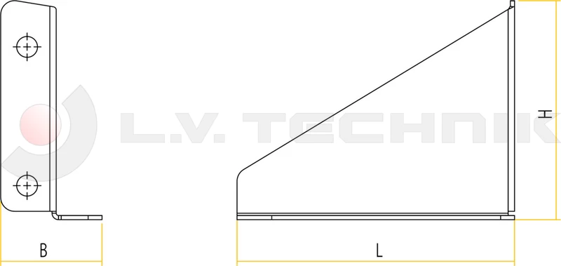 Bracket for squared water tank 18l