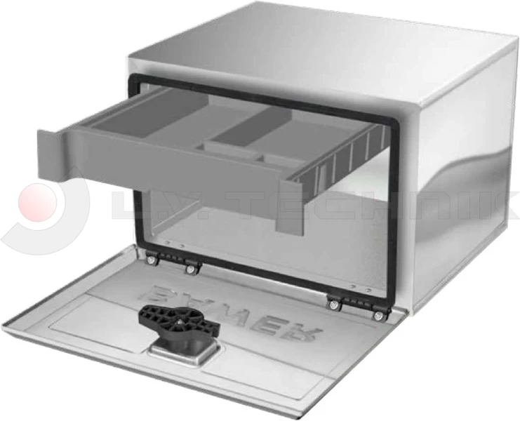 Stainless steel toolbox 500 x 350 x 400