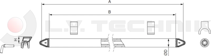 Billenő tengely HÁTSÓ 3.5T 1800mm