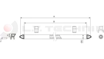 Rear three-way tipping beam 3.5t