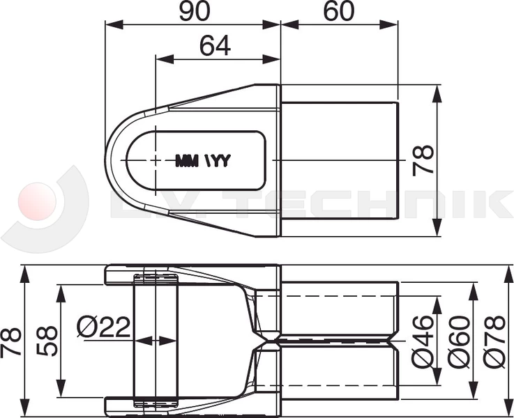 Billenő villa Ø22 Ita
