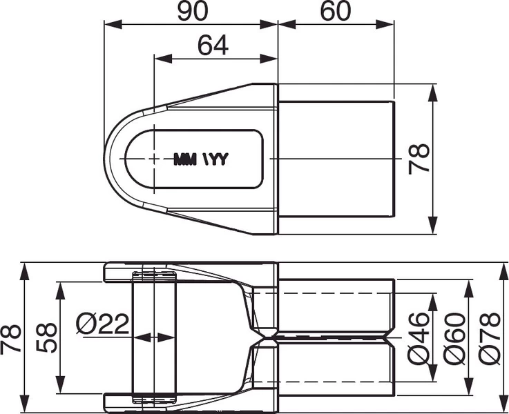 Billenő villa Ø22 5t